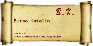 Butso Katalin névjegykártya